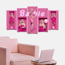 Quadro Decorativo da Barbie Mosaico 115x60