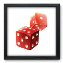 Quadro Decorativo - Dados - 33cm x 33cm - 202qddp