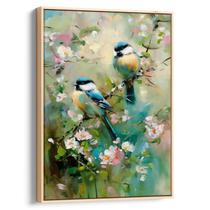 Quadro decorativo Dança dos Pássaros Primaveris - Art Canvas