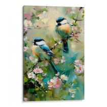Quadro decorativo Dança dos Pássaros Primaveris - Art Canvas