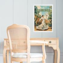 Quadro Decorativo Dançarina Flamenco 33x24cm - com vidro Quadro Decorativo Dançarina Flamenco 33x24cm - com vidro