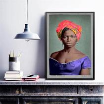 Quadro Decorativo Dandara Dos Palmares 45x34cm