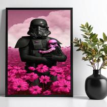 Quadro Decorativo Darth Com Bebê 24x18cm Quadro Decorativo Darth Com Bebê 24x18cm