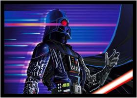 Quadro Decorativo Darth Vader Cinema Nerd Geek Filmes Quartos Salas Lojas Com Moldura RC009 - Vital Printer