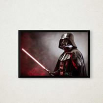 Quadro Decorativo Darth Vader Geek Star Wars Sabre Sala Quarto