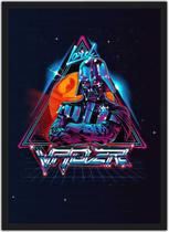 Quadro Decorativo Darth Vader Star Wars Super Heróis Geek Decorações Com Moldura G12
