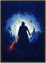 Quadro Decorativo Darth Vader Star Wars Super Heróis Geek Decorações Com Moldura G13 Quadro Decorativo Darth Vader Star Wars Super Heróis Geek Decorações Com Moldura G13