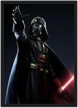 Quadro Decorativo Darth Vader Star Wars Super Heróis Geek Decorações Com Moldura G16