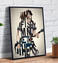 Quadro Decorativo Dave Grohl Foo Fighters Frases - Tribos