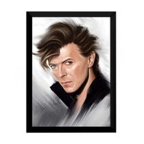 Quadro Decorativo David Bowie Arte Moldura 42x29cm
