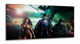 Quadro Decorativo DC Comics em Tecido Canvas 130x60 cm em tecido