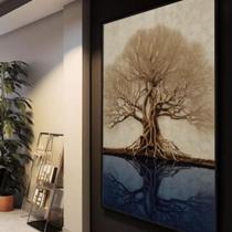Quadro decorativo de alto padrão de árvore dourada Quadro decorativo de alto padrão de árvore dourada