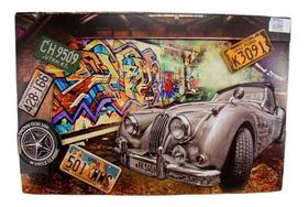 Quadro Decorativo De Ferro Carro Vintage 3d Importado 40x60