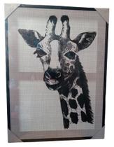 Quadro Decorativo de Girafa Quadro Decorativo de Girafa