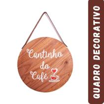 Quadro decorativo de madeira para cantinho do café - Debiasi