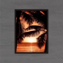Quadro Decorativo De Paisagem Com Moldura Preta 02