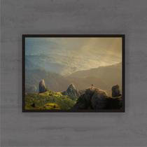 Quadro Decorativo De Paisagem Com Moldura Preta 13