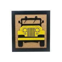 Quadro decorativo de parede Jeep em MDF Sthoudt Quadro decorativo de parede Jeep em MDF Sthoudt