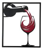 Quadro Decorativo De Vinho Delicado 21cm X 25cm