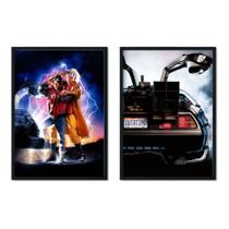 Quadro Decorativo De Volta Para Futuro Back to the Future Sala Quarto 33X43CM LAMINADO