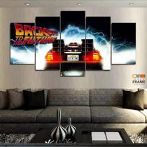 Quadro Decorativo De Volta Para O Futuro 2x 130x63 em tecido Quadro Decorativo De Volta Para O Futuro 2x 130x63 em tecido
