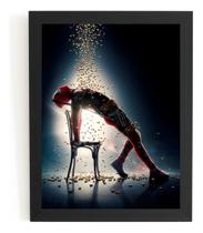 Quadro Decorativo Deadpool 2 Filme Poster Moldurado