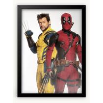 Quadro Decorativo Deadpool e Wolverine Filme 42x30cm A3.