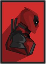 Quadro Decorativo Deadpool Heróis Geek Decorações Com Moldura G01 - Vital Quadros