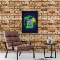 Quadro Decorativo Decorativo Mojito Simulando Neon 45x34cm Quadro Decorativo Decorativo Mojito Simulando Neon 45x34cm