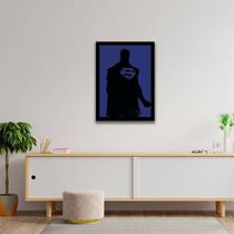 Quadro Decorativo Decorativo Silhueta Super Man