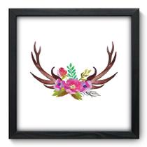 Quadro Decorativo - Deer Horn - 33cm x 33cm - 109qdsp Quadro Decorativo - Deer Horn - 33cm x 33cm - 109qdsp