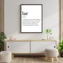 Quadro Decorativo Definição Lar 45x34cm