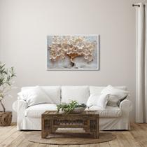 Quadro Decorativo Delicado Árvore Floral com 1 Tela 50x75 ou 60x90 de Parede para Sala Banheiro Quarto