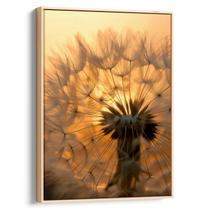 Quadro decorativo Dente de Leão nas Chamas do Amanhecer - Art Canvas