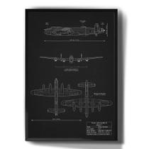 Quadro Decorativo Desenho Avião Avro Lancaster B - Tribos