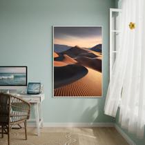 Quadro Decorativo Deserto Vasto 70x50cm Mold Branca