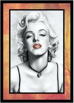 Quadro Decorativo Design Moda Fashion Marilyn Monroe Com Moldura RC033