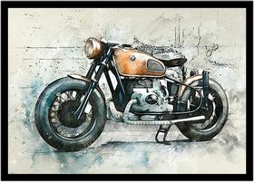 Quadro Decorativo Design Moto Fashion Ilustração Com Moldura RC002 Quadro Decorativo Design Moto Fashion Ilustração Com Moldura RC002