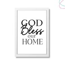 Quadro decorativo Deus abençoe nosso lar - God Bless