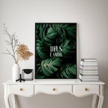 Quadro Decorativo Deus É Amor 33X24Cm