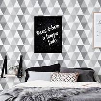Quadro Decorativo Deus é Bom o Tempo Todo 45x34cm