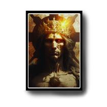 Quadro Decorativo deus Sol, Hélio com Moldura E Acetato Tamanho A3 Quadro Decorativo deus Sol, Hélio com Moldura E Acetato Tamanho A3