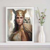 Quadro Decorativo Deusa Da Sabedoria- Atena 45X34Cm