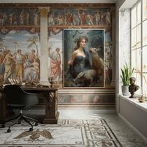 Quadro Decorativo Deusa Grega das Florestas Artemis -70x50cm Quadro Decorativo Deusa Grega das Florestas Artemis -70x50cm
