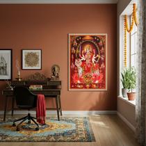 Quadro Decorativo Deusa Hindu Durga - 70x50cm