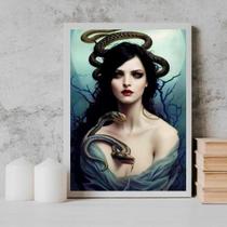 Quadro Decorativo Deusa Lilith 45X34Cm Branca