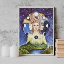 Quadro Decorativo Deusa Tríplice 45x34cm