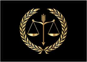 Quadro Decorativo Direito Advogados Balança Da Justiça Sala Escritório Com Moldura RC028