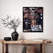 Quadro Decorativo Direito Colagem - 70x50cm Quadro Decorativo Direito Colagem - 70x50cm
