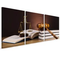 Quadro Decorativo Direito Leis, Justiça 180x90 Escritório